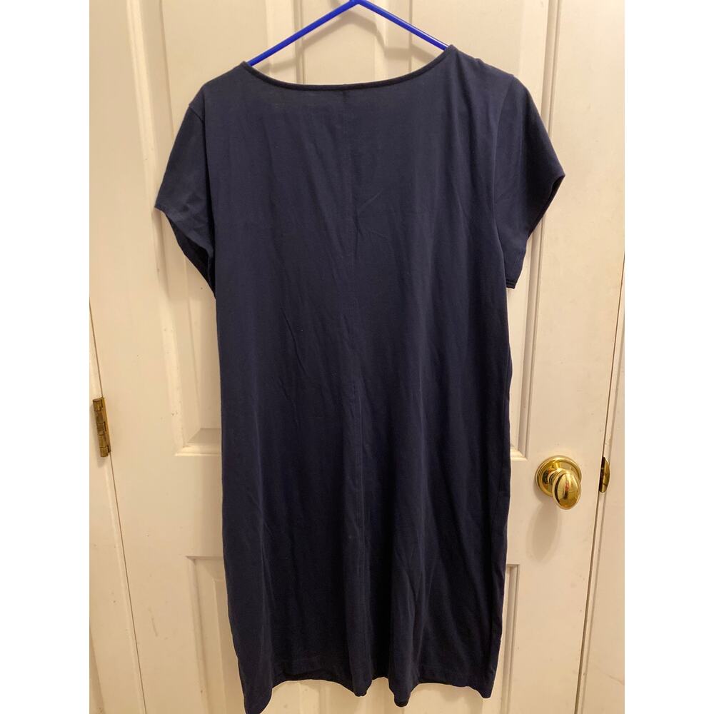 Lilly Pulitzer Brewster T-Shirt Dress True Navy Blue Size XL NWT - Picture 5 of 5